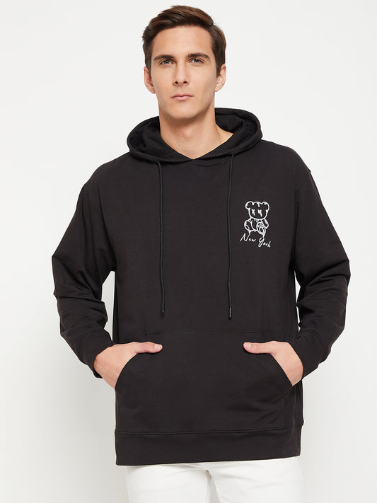 Black New York Relaxed Fit Hoody