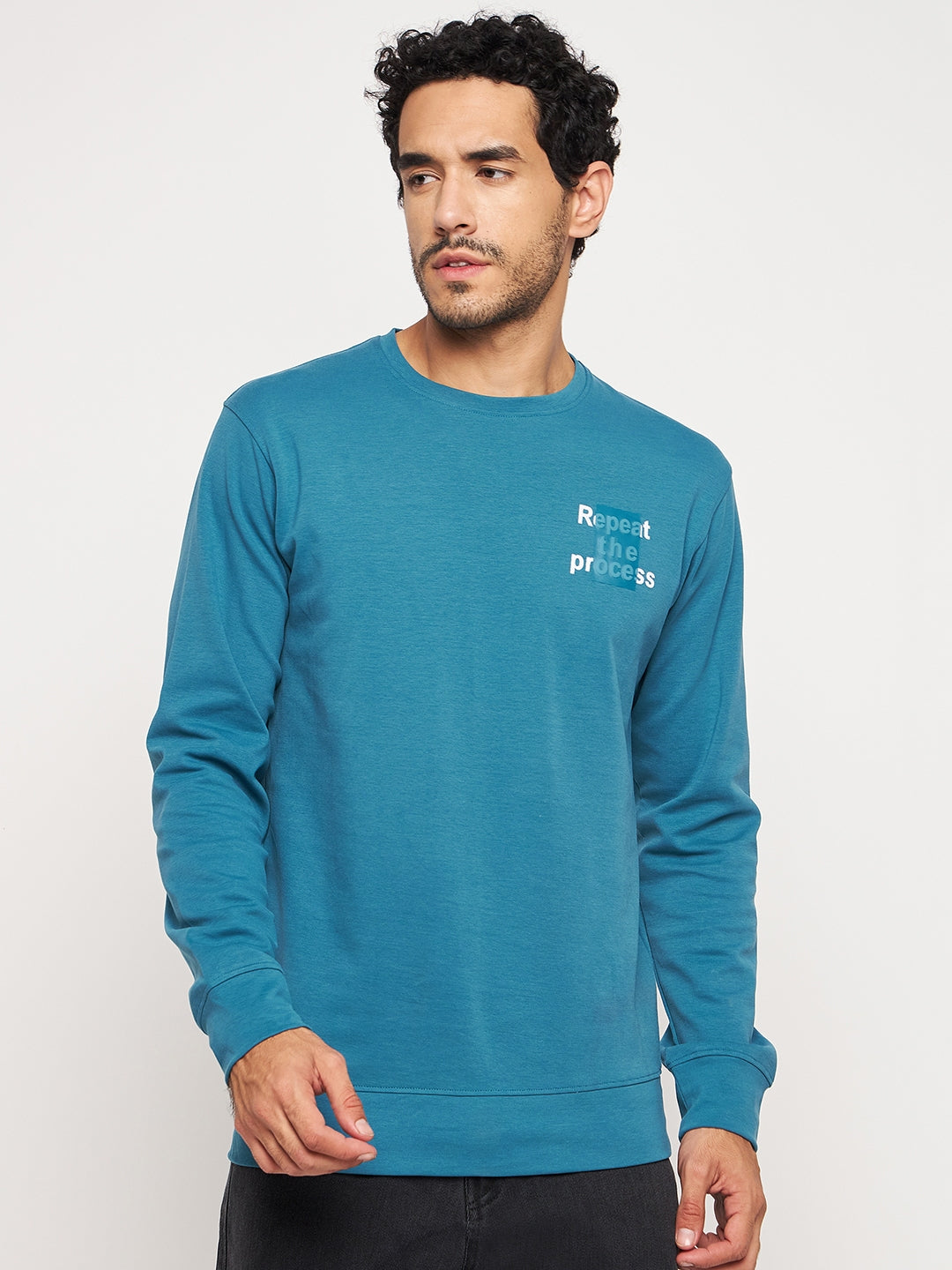 Repeat the Process Teal Sweatshirt