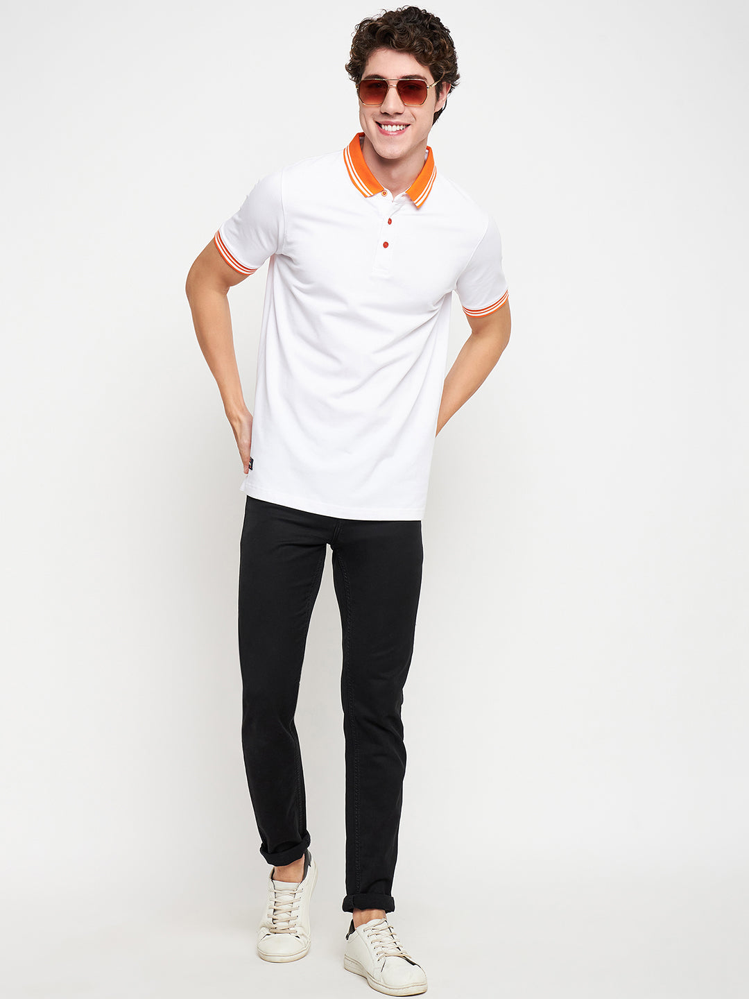 Statement Polo White Tee