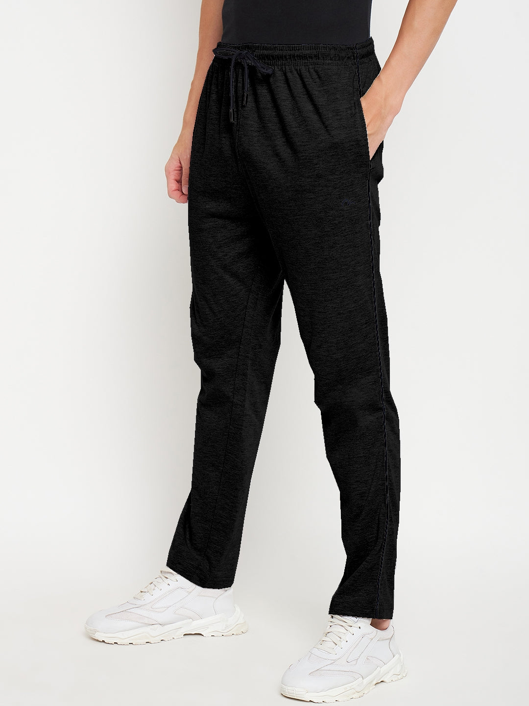 Black Relaxed Track Pants