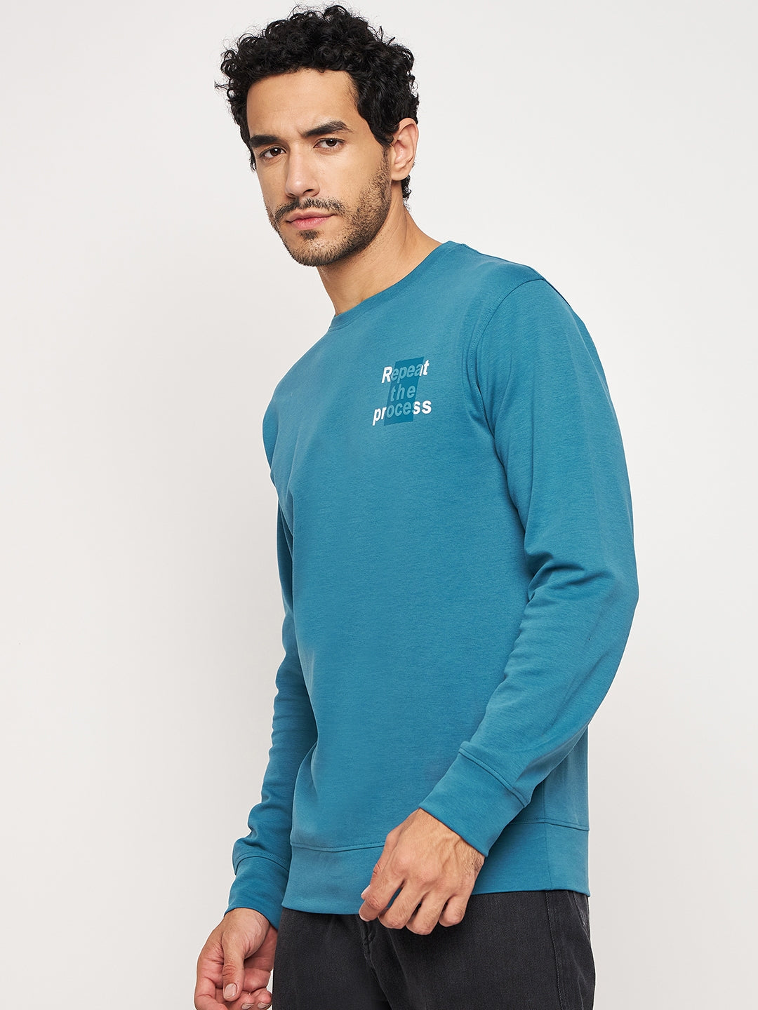 Repeat the Process Teal Sweatshirt