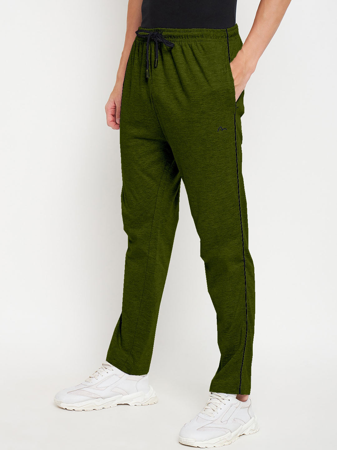 Olive Relaxed Track Pants