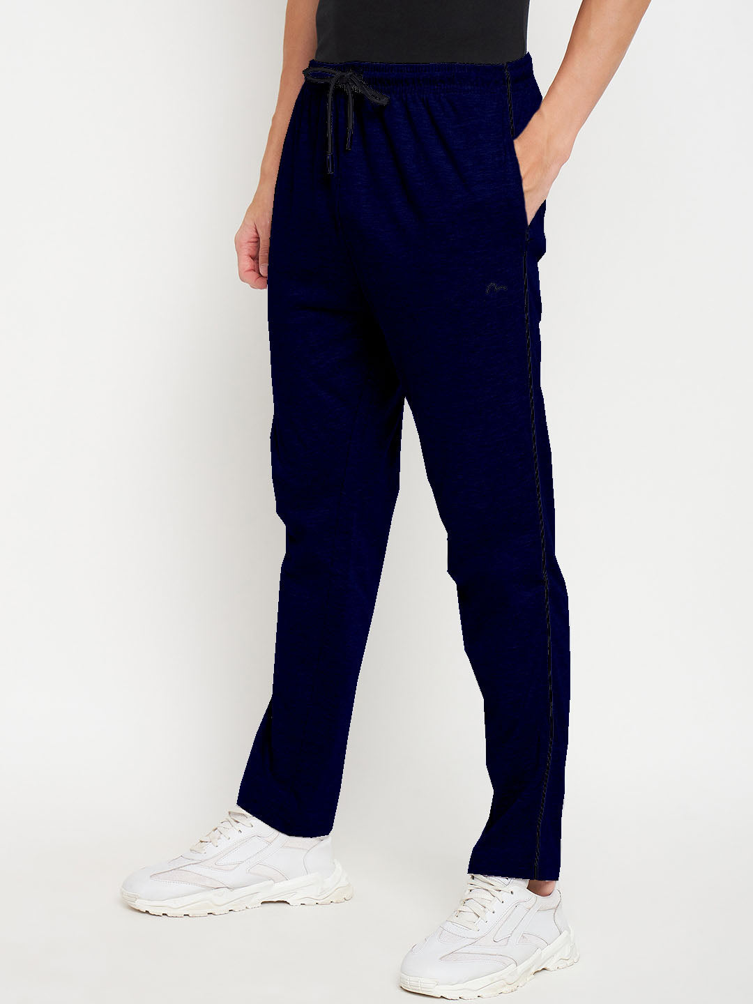 Navy Relaxed Track Pants