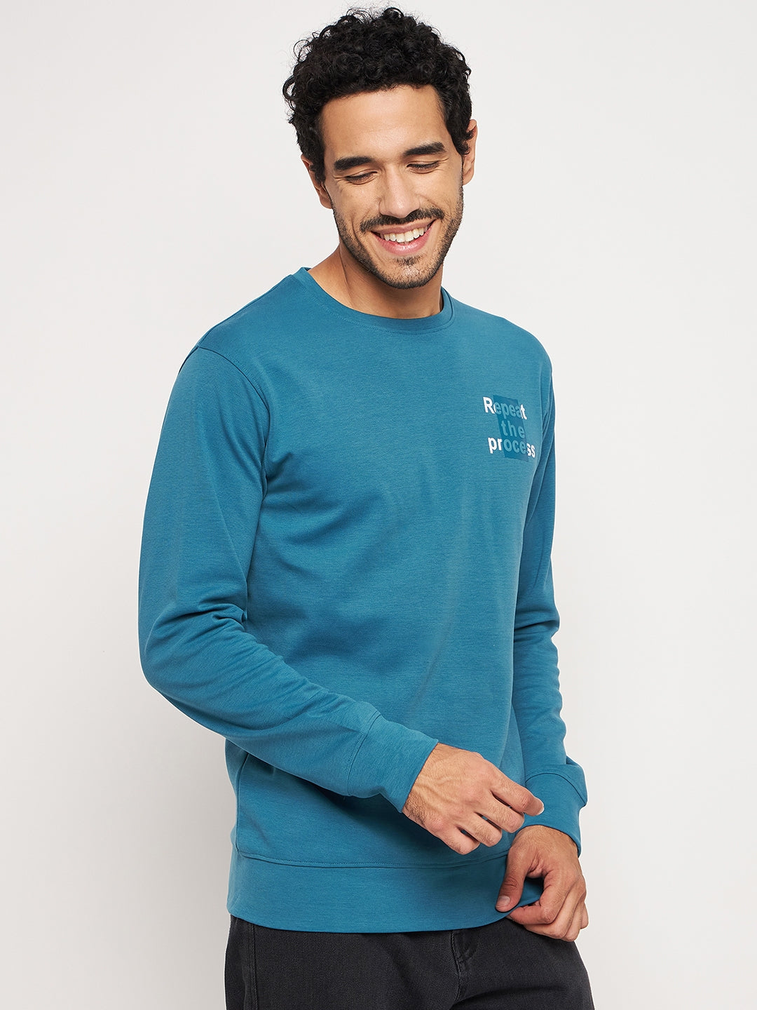 Repeat the Process Teal Sweatshirt