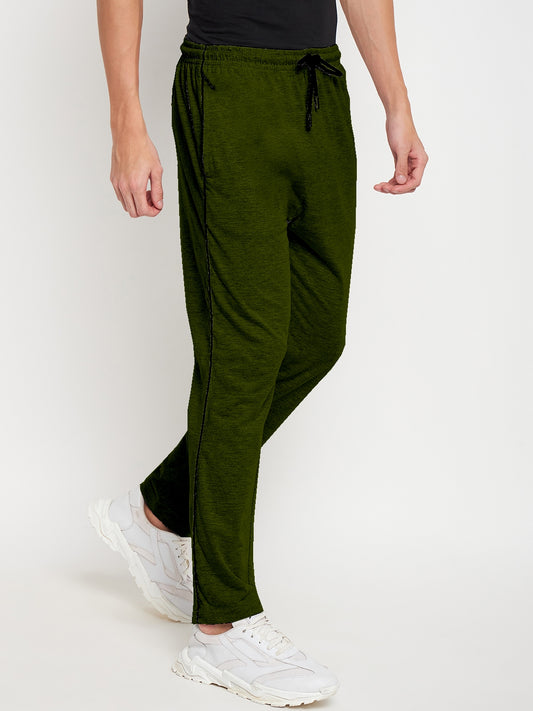 Olive Relaxed Track Pants