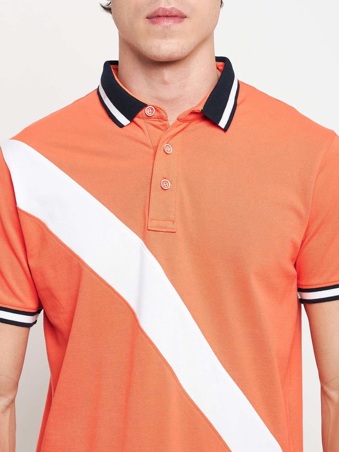 Statement Polo Salmon Cut n Sew Tee