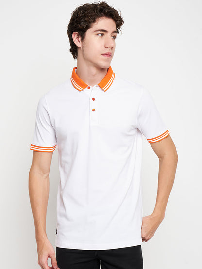 Statement Polo White Tee