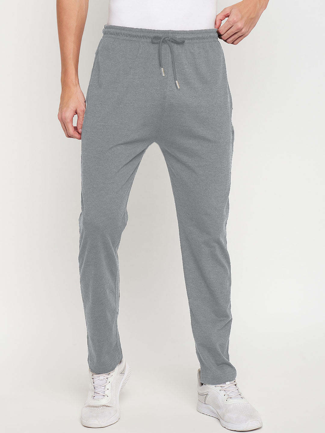 Grey Melange Comfy Track Pants