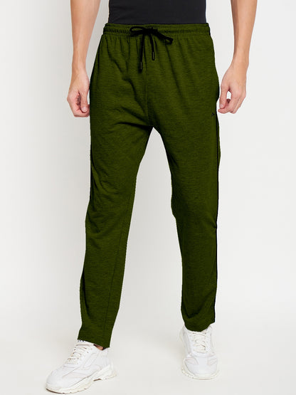 Olive Relaxed Track Pants