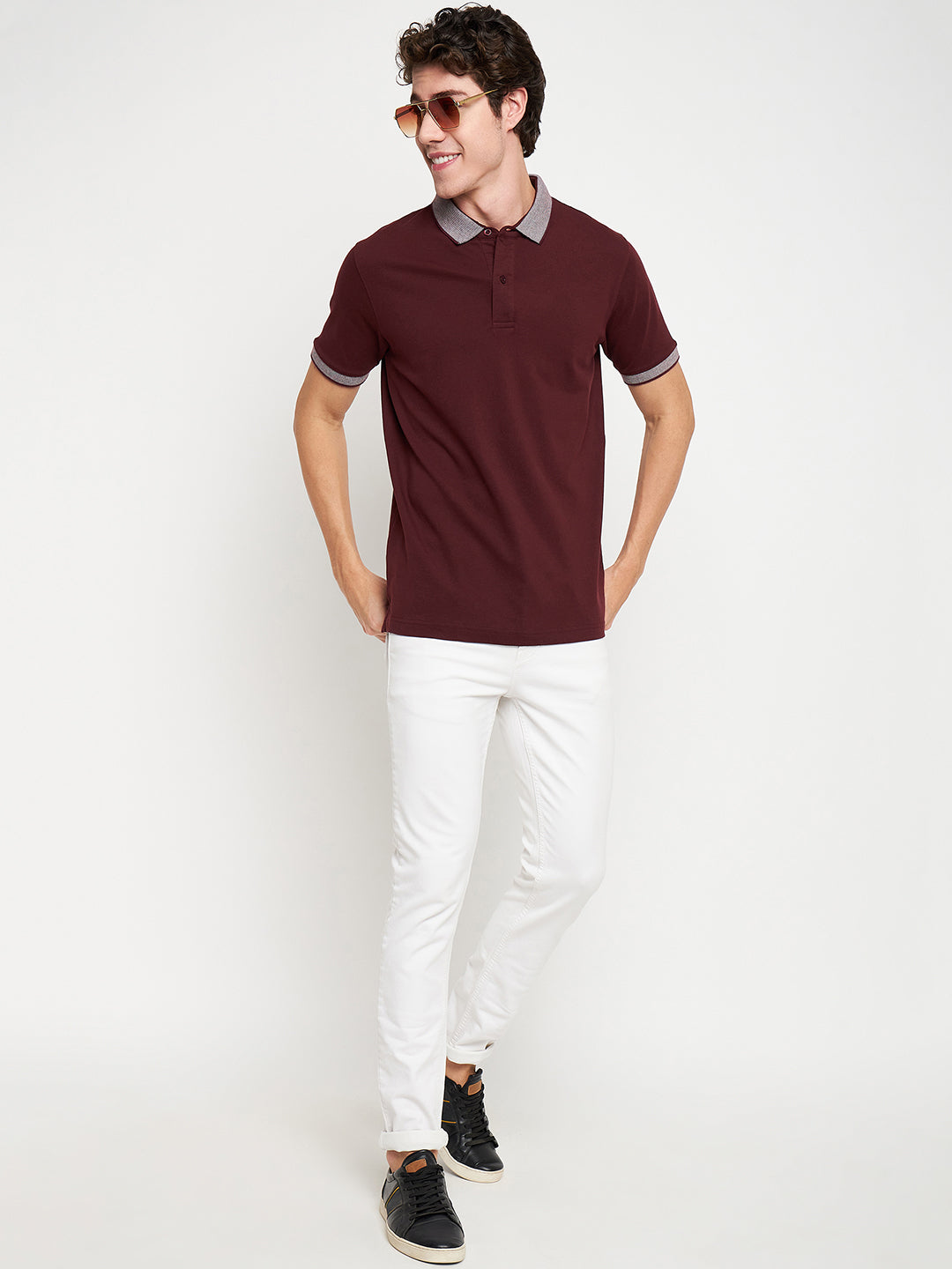 Statement Polo Wine Tee