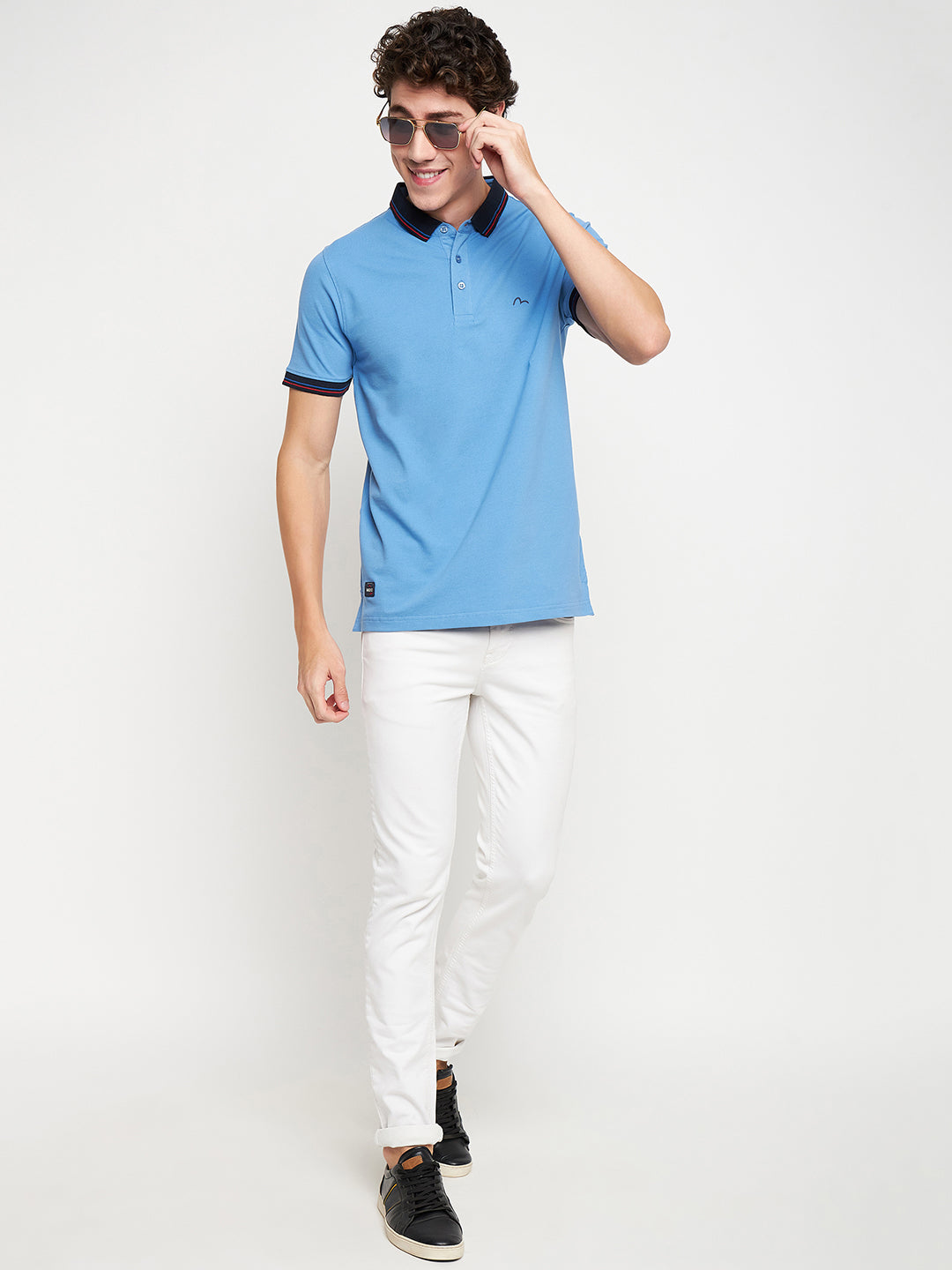 Statement Polo Turquoise Tee