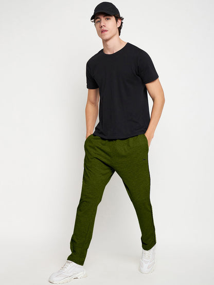 Olive Relaxed Track Pants