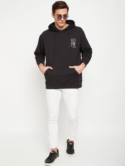 Black New York Relaxed Fit Hoody