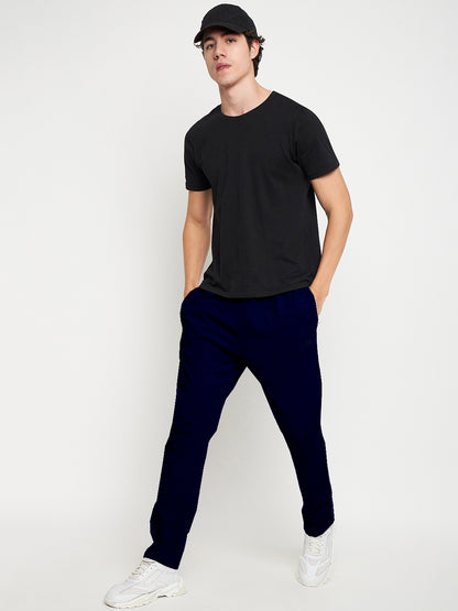 Navy Relaxed Track Pants