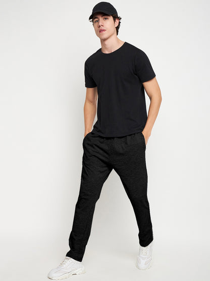 Black Relaxed Track Pants