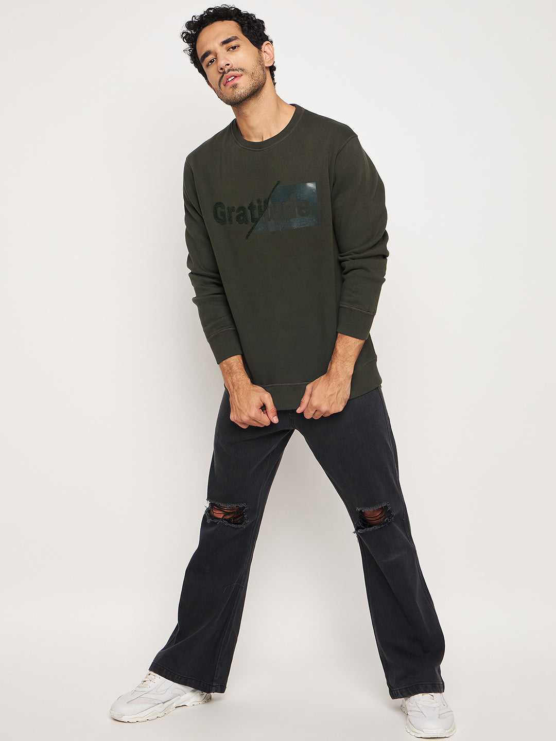 Gratitude Black Sweatshirt