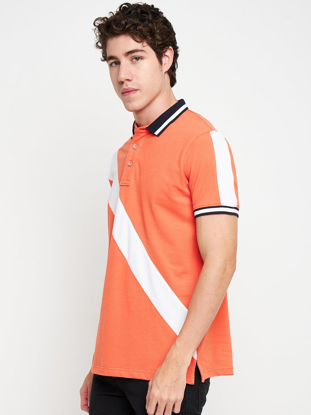 Statement Polo Salmon Cut n Sew Tee