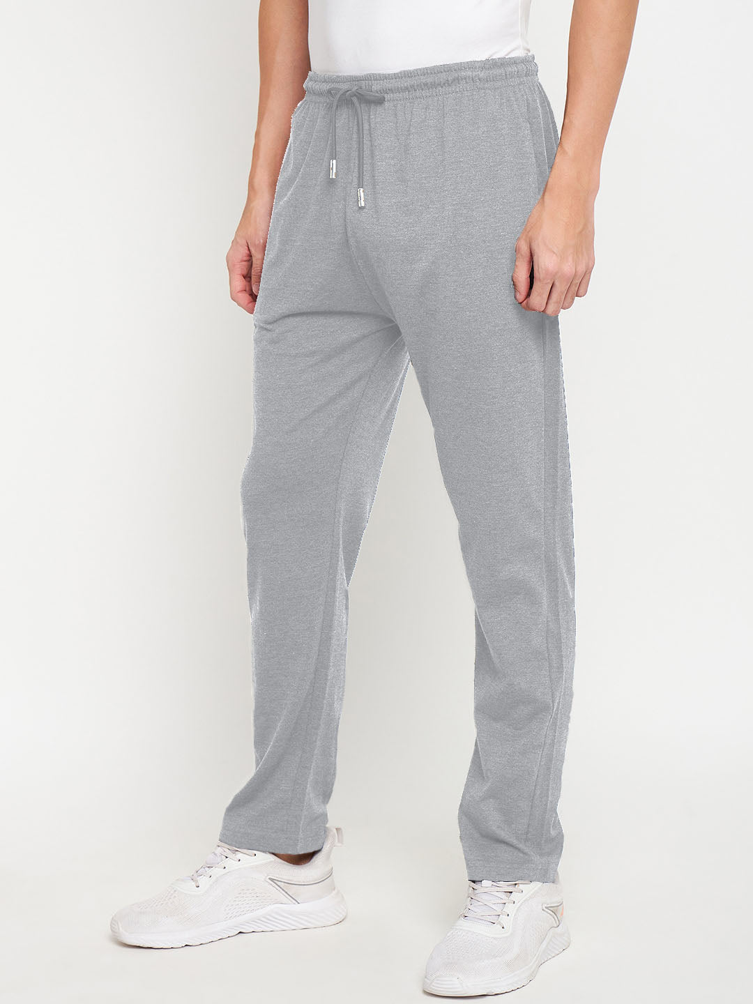 Grey Melange Comfy Track Pants