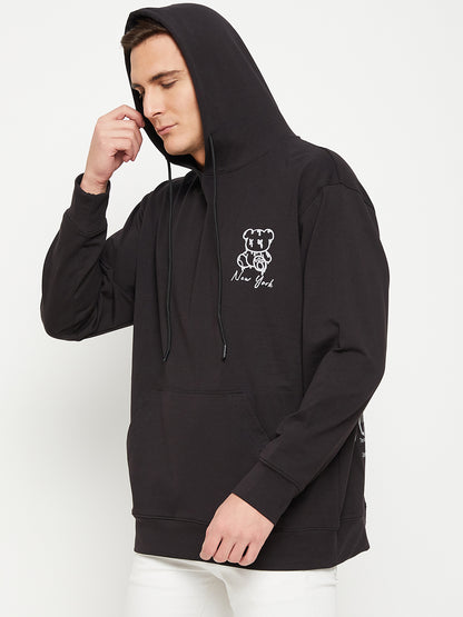 Black New York Relaxed Fit Hoody