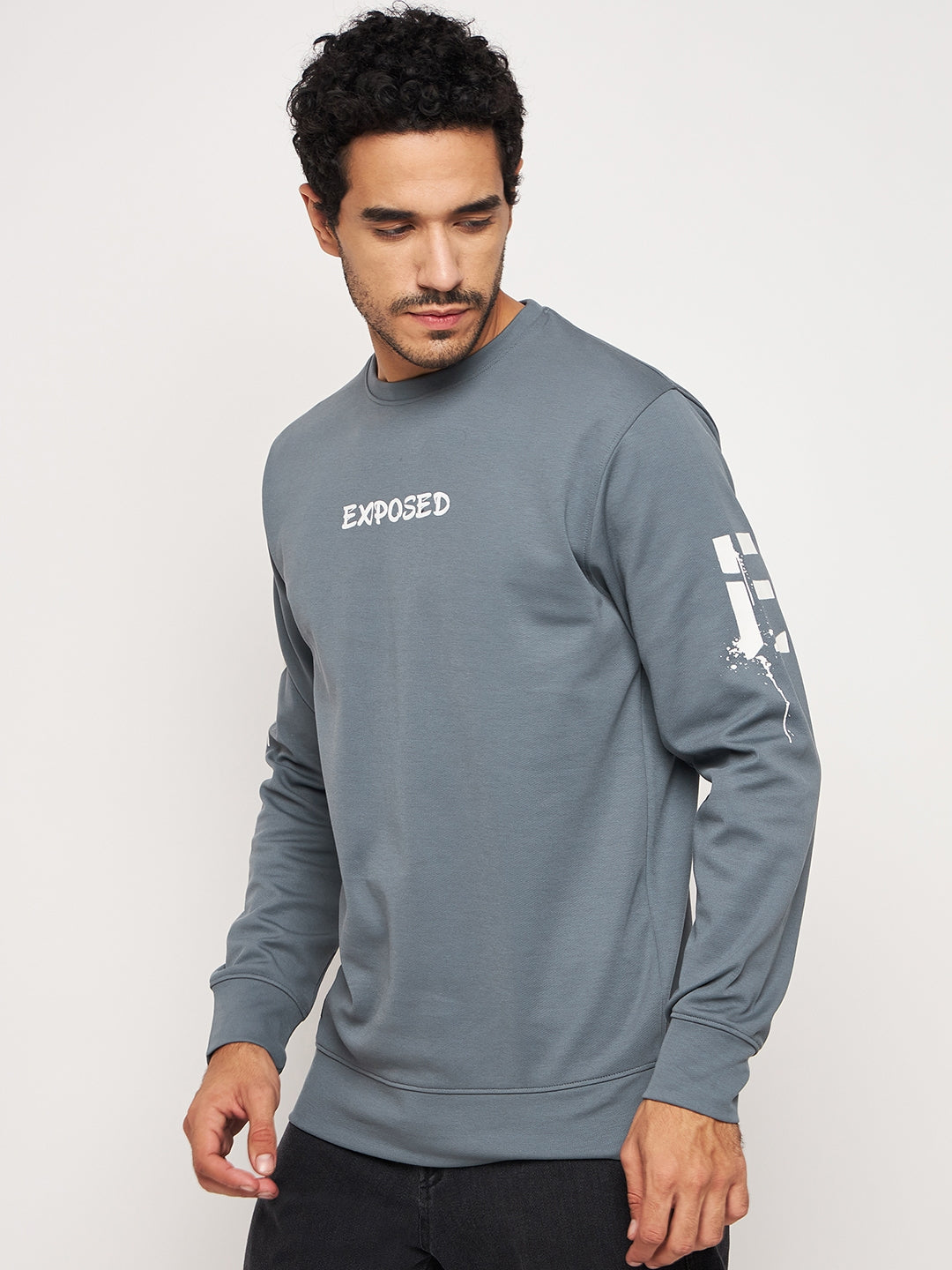 Exposed Neon Grey Sweatshirt