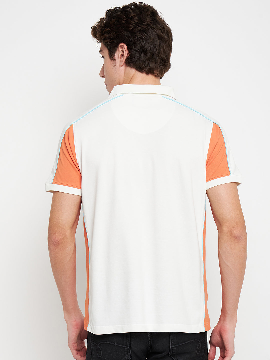 Statement Polo Ivory Cut n Sew Tee