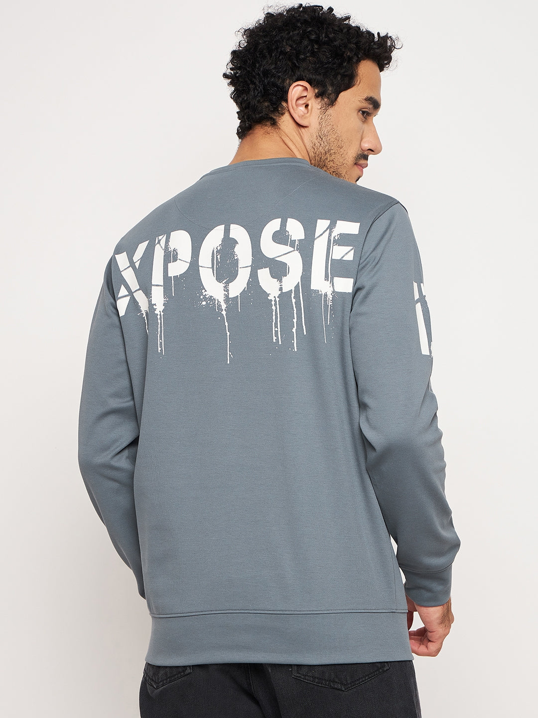 Exposed Neon Grey Sweatshirt