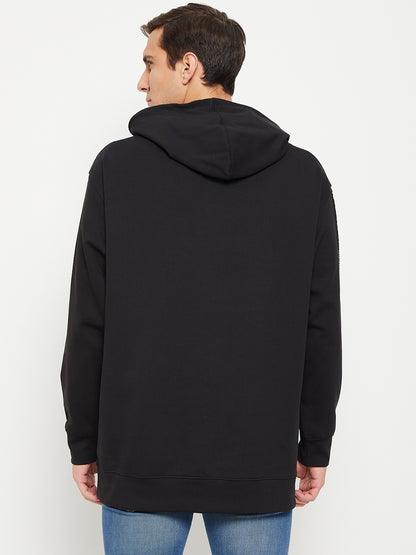 Black Hustle Hard Relaxed Fit Hoody