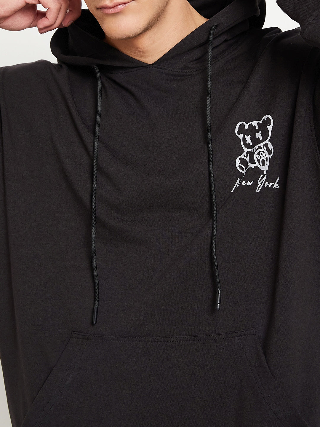 Black New York Relaxed Fit Hoody