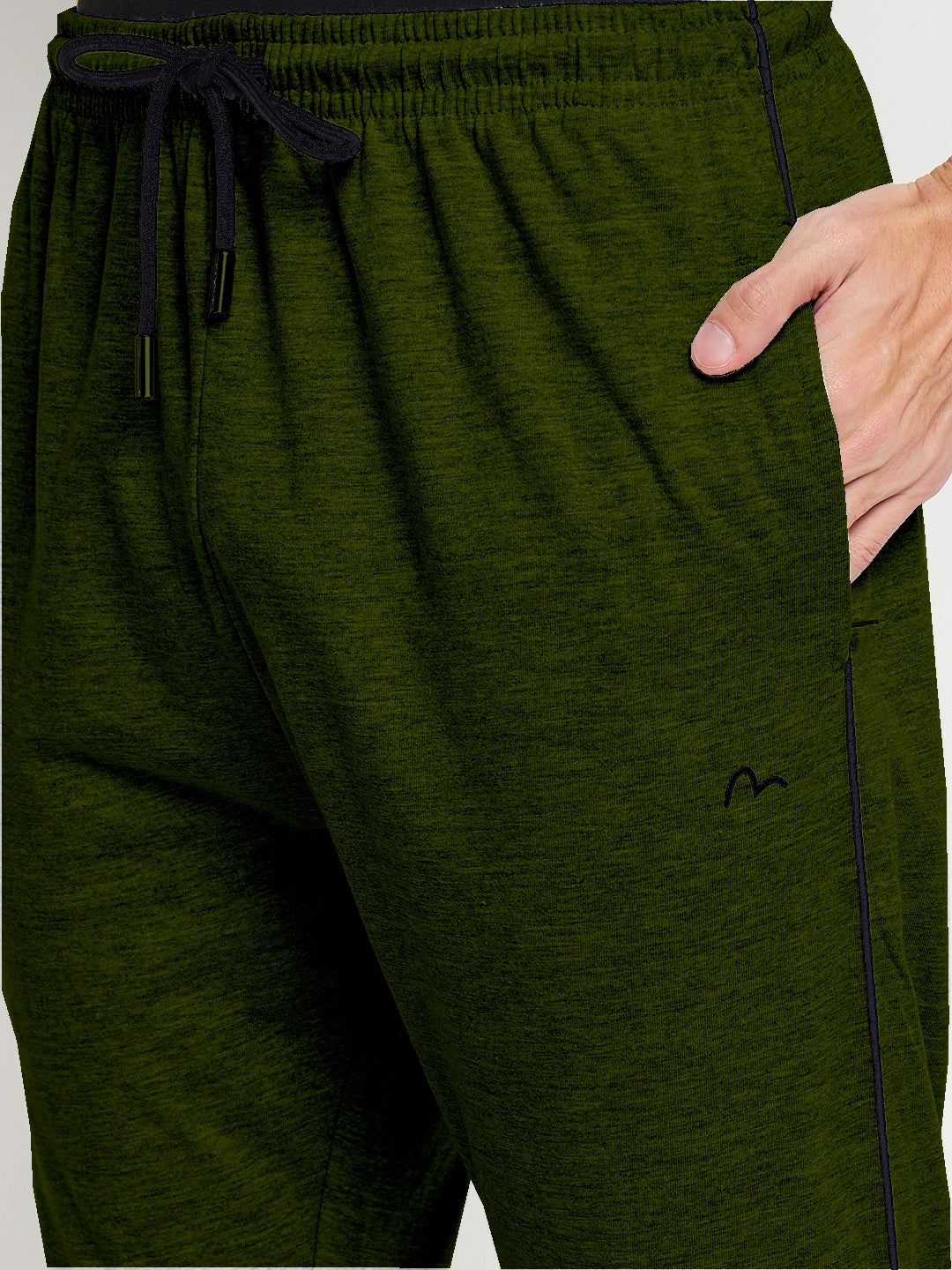 Olive Relaxed Track Pants