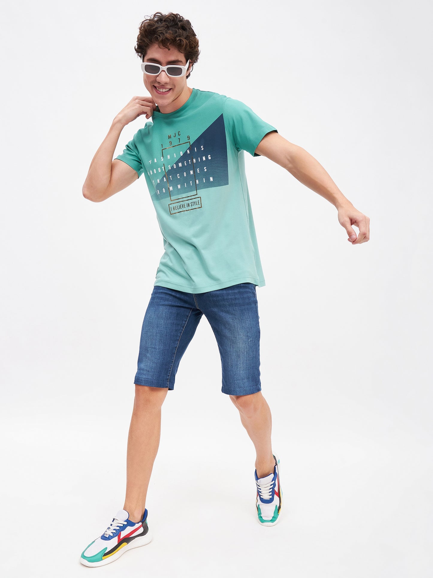 Round Neck Believe In style T-shirt