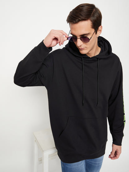 Black Hustle Hard Relaxed Fit Hoody