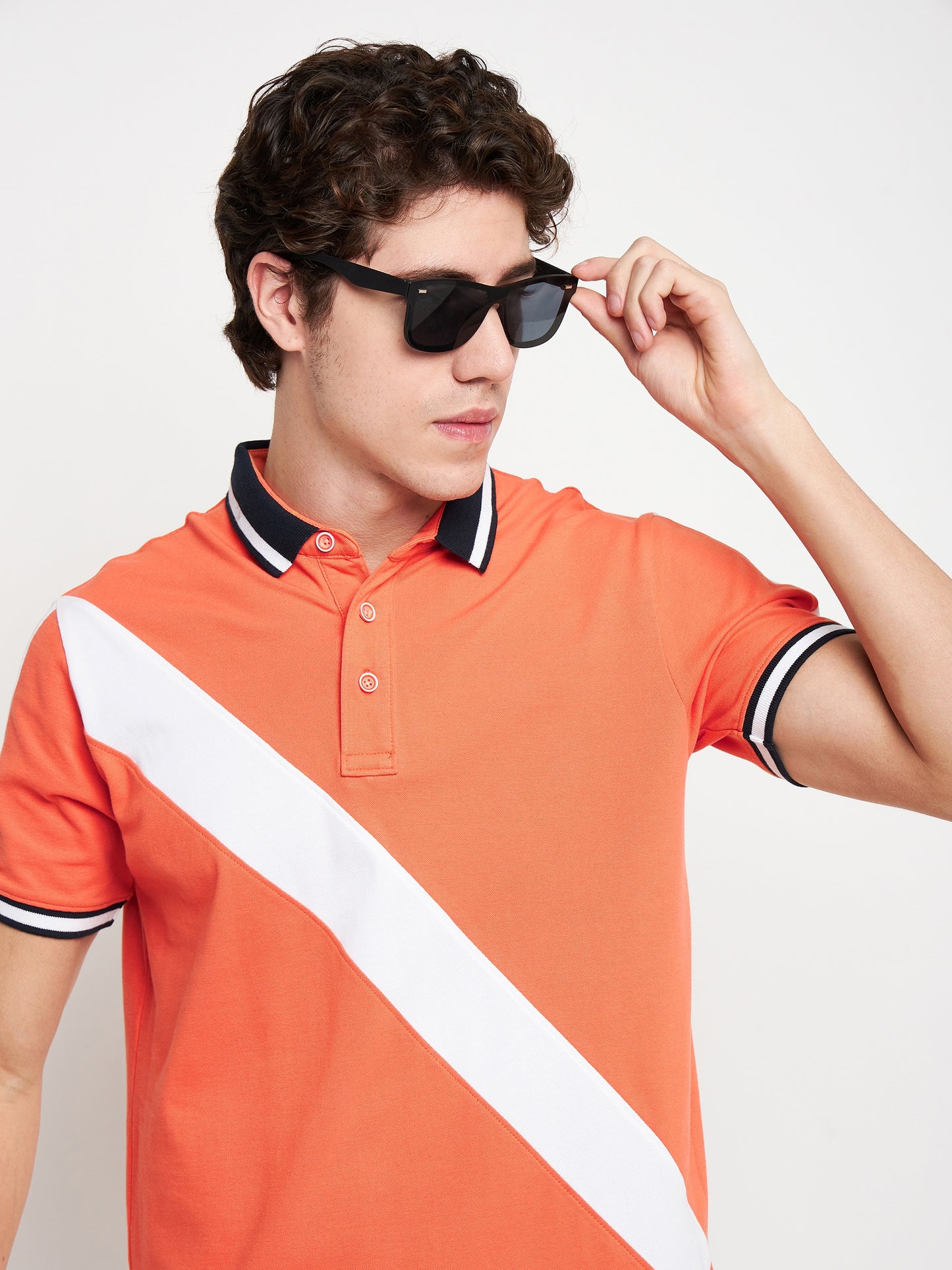Statement Polo Salmon Cut n Sew Tee