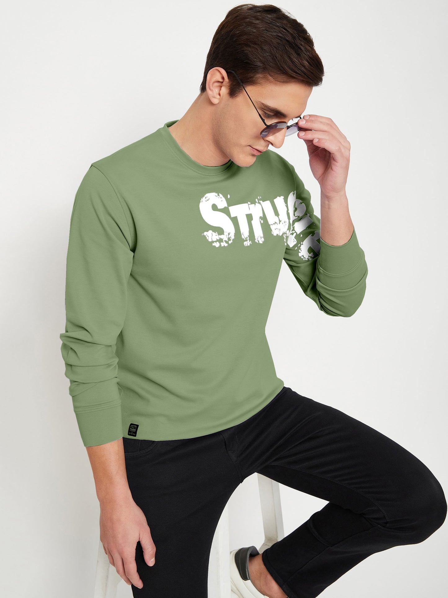Struggle Apple Green Sweatshirt